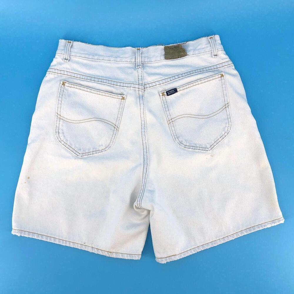 90s Lee jorts light wash denim jean shorts 1990s vintage